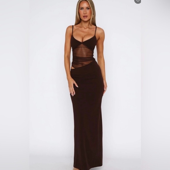 White Fox Boutique Dresses & Skirts - White Fox Boutique Brown Maxi Dress